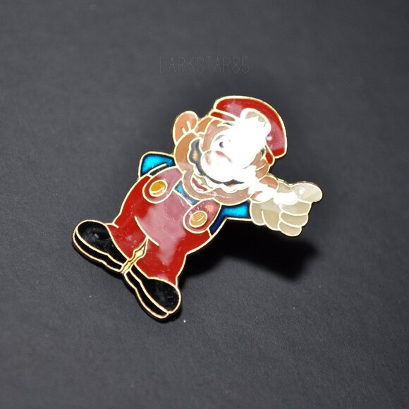 Vintage Rare 1988 Nintendo Super Mario Bros. Character Enamel Lapel Pin - Picture 2 of 6
